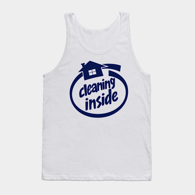 Funny Logo Parody House Spring Cleaning Quotes Tank Top by BoggsNicolas